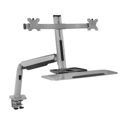 Standing Desks*Mount-It! Sit Stand Desk Mount Workstation, Dual Monitor Standing Desk Converter, Full Motion Arm, Height Adjustable (MI-7904)