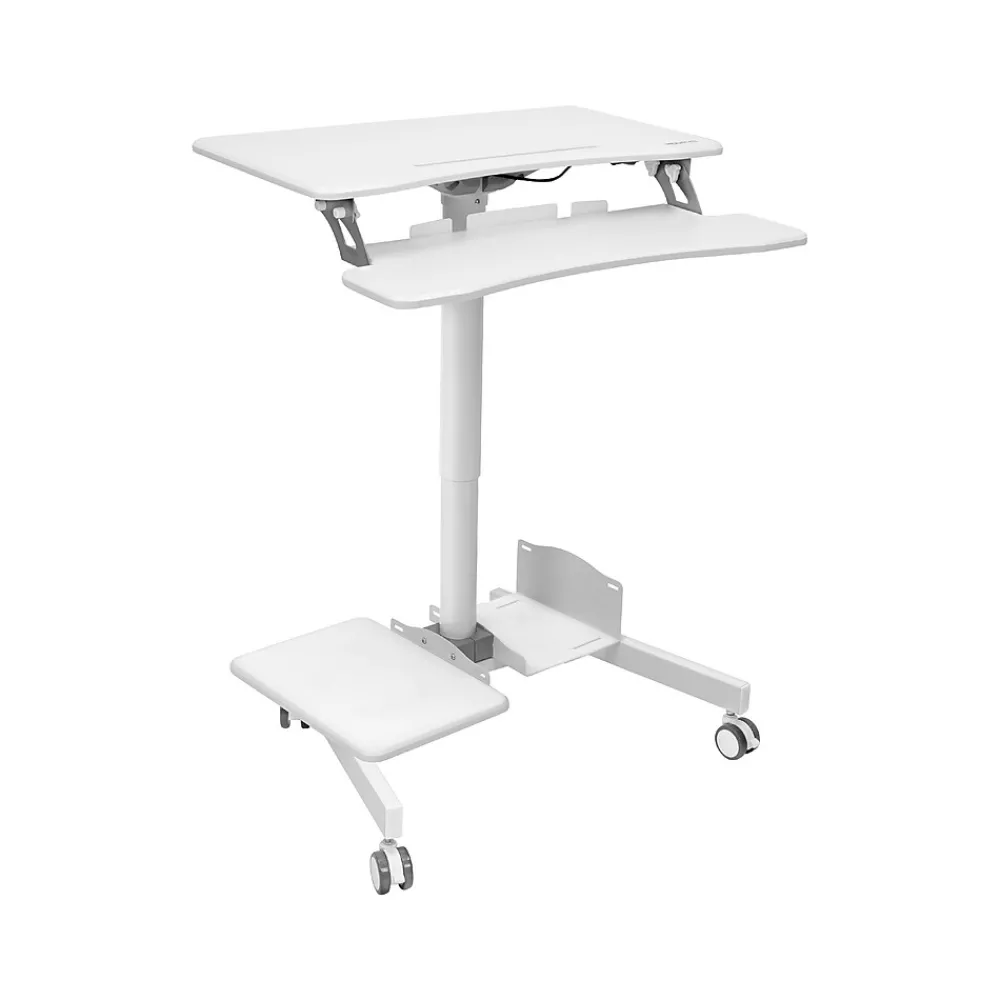 Standing Desks*Mount-It! 28"W Adjustable Steel Standing Desk, White (MI-7979W)
