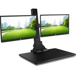 Standing Desks*Mount-It! 28"W Electric Adjustable Standing Desk Converter with Dual Monitor Mount, Black (MI-7952)