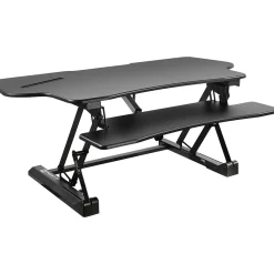 Standing Desks*Mount-It! 49"W Electric Adjustable Standing Desk Converter with USB Charging Port, Black (MI-7962)
