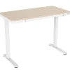 Standing Desks*Mount-It! 47"W Electric Adjustable Standing Desk, Maple/White (MI-15004)