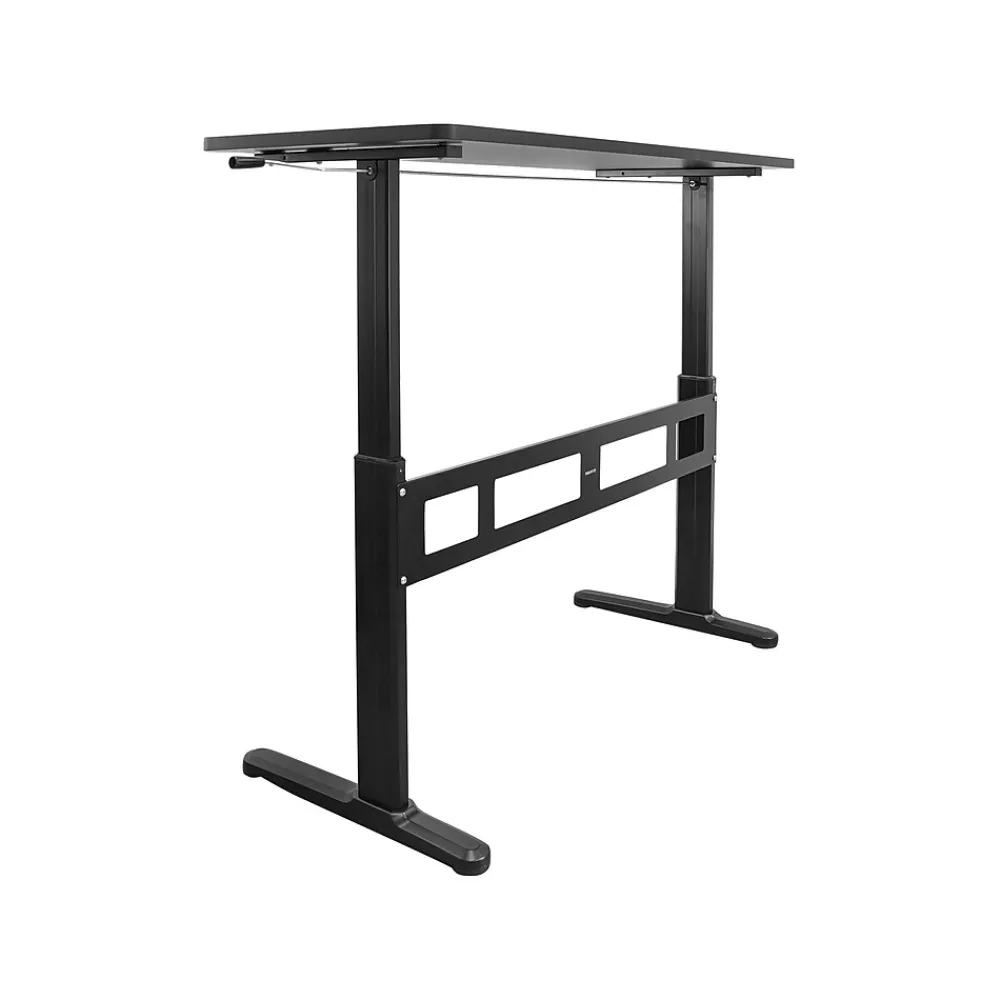 Standing Desks*Mount-It! 55"W Manual Adjustable Standing Desk, Black (MI-7981)