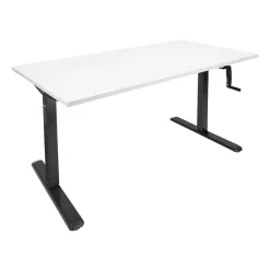 Standing Desks*Mount-It! 55"W Manual Adjustable Standing Desk, (MI-18070) White/Black