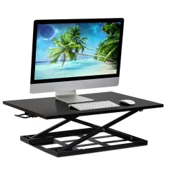 Standing Desks*Mount-It! 32"W Rectangular Adjustable Metal Standing Desk Converter, Black (MI-7929BLK)