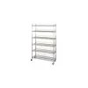 Shelving*Nahanco 6-Shelf Heavy Duty Utility Rack, 48"W, Chrome (EL8162)