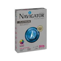Multipurpose Paper*Navigator Platinum 8.5" x 11" Multipurpose Paper, 28 lbs., 99 Brightness, 500 Sheets/Ream (SNANPL1128)