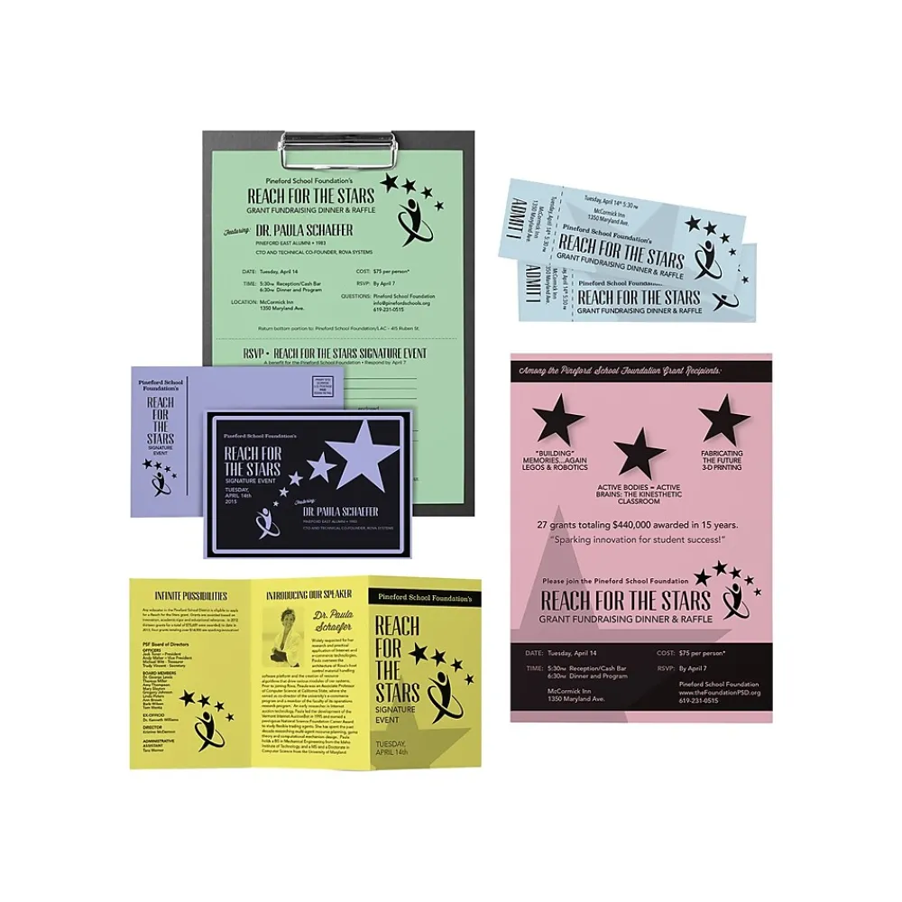 Card Stock*Neenah Paper Astrodesigns 65 lb. Cardstock Paper, 8.5" x 11", Pastel Assortment, 50 Sheets/Pack (91803)