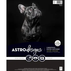 Card Stock*Neenah Paper Creative Collection 65 lb. Cardstock Paper, 8.5" x 11", Black, 50 Sheets/Ream (91333-01)