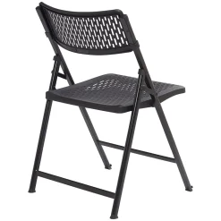 Folding & Stacking*National Public Seating NPS AirFlex Series Premium Polypropylene Folding Chair, Black, 4/Pack (1410)