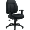 Office Chairs*Offices to go Fabric Tilter Executive Chair with Arms, Black (OTG11652-QL10)