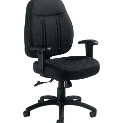 Office Chairs*Offices to go Fabric Tilter Executive Chair with Arms, Black (OTG11652-QL10)