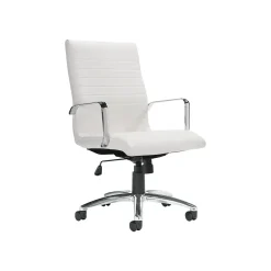 Office Chairs*Offices to go Luxhide Executive Chair, White (OTG11730BL28)