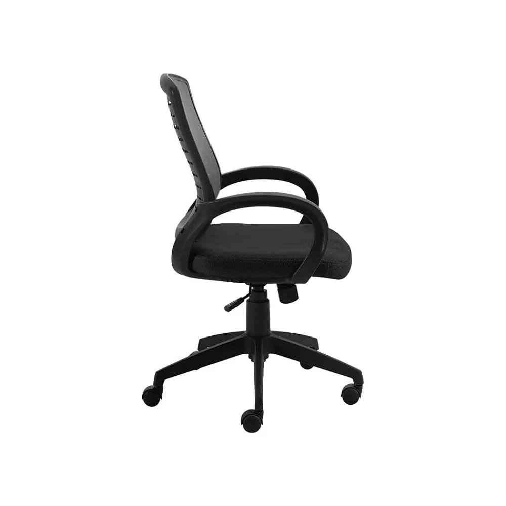 Office Chairs*Offices to go Mesh Back Fabric Manager Chair, Gray and Black (OTG10902B)