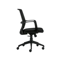 Office Chairs*Offices to go Mesh Back Luxhide Conference Chair, Black (OTG13026B)
