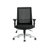 Office Chairs*Offices to go Mesh Back Patterned Fabric Task Chair, Black (OTG11325B)
