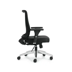 Office Chairs*Offices to go Mesh Back Patterned Fabric Task Chair, Black (OTG11325B)