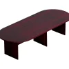Conference Room Tables*Offices to go Racetrack Conference Table, American Mahogany, 29 1/2"H x 120"W x 48"D