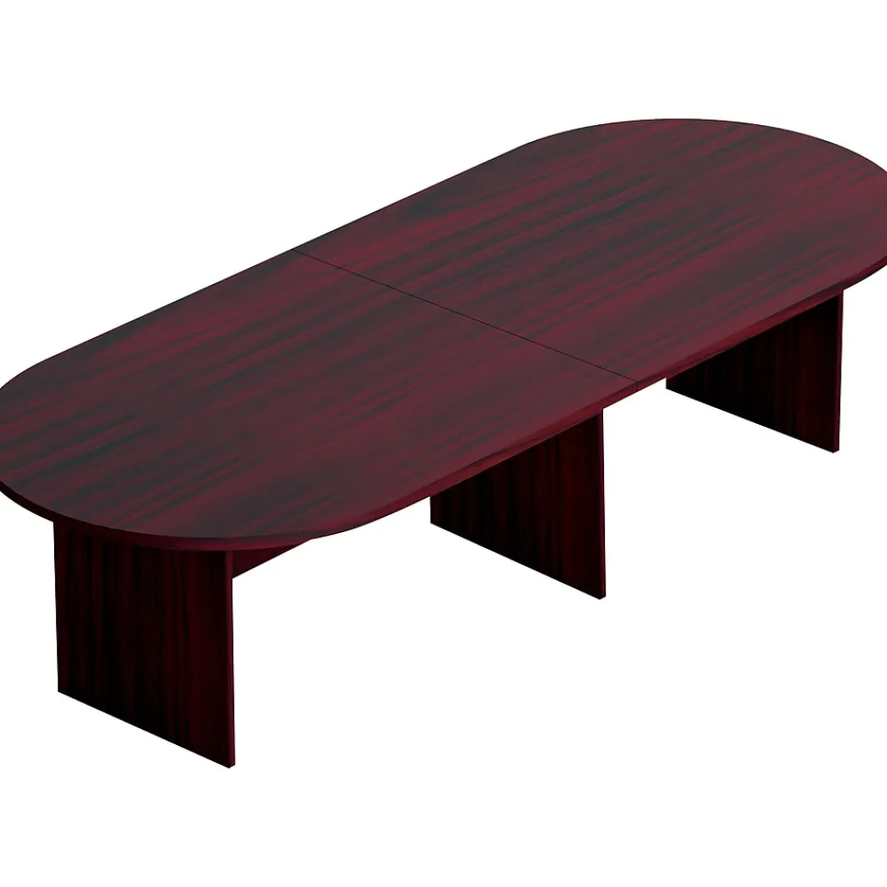 Conference Room Tables*Offices to go Racetrack Conference Table, American Mahogany, 29 1/2"H x 120"W x 48"D