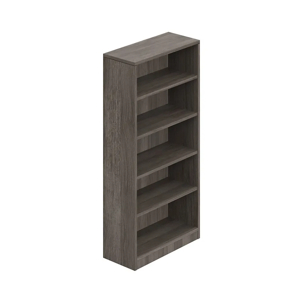 Bookcases*Offices to go 4-Shelf 71"H Bookcase, (TDSL71BCAGL) Artisan Gray