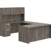 Office Desks*Offices to go Superior 71" U-Shaped Desk with Hutch, Artisan Gray (TDOTG2-AGL)
