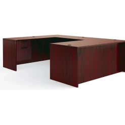 Office Desks*Global Offices to Go Superior Laminate Executive Desk Bundle, American Mahogany (TDOTG1-AML)