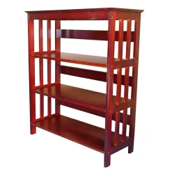 Bookcases*Ore International ® Home Decorators Collection 3 Tier Rubberwood Bookcase, Cherry