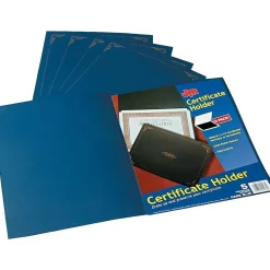 Awards & Certificates*Oxford Certificate Holders, 11.25" x 8.75", Dark Blue, 5/Pack (29900235BGD)