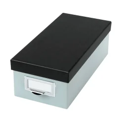 Index Cards*Oxford Index Card File Box, 1000-Card Capacity, Blue Fog/Black (OXF 406355)