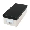 Index Cards*Oxford Index Card File Box, 1000-Card Capacity, Marble White/Black (OXF 406350)
