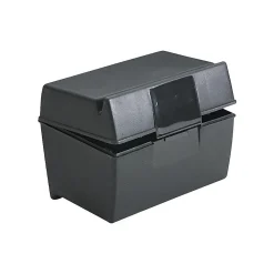 Index Cards*Oxford Index Card File Box, 300-Card Capacity, Black (01351)
