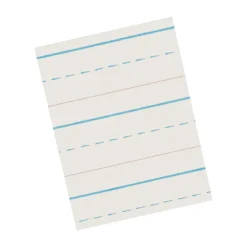 Classroom Paper*Pacon 8.5" x 11" Newsprint Handwriting Paper, 1/2" x 1/4" x 1/4" Ruled, 500 Sheets/Pack, 3 Packs (PAC2696-3)