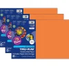 Construction Paper*Pacon Tru-Ray 12" x 18" Construction Paper, Electric Orange, 50 Sheets/Pack, 3 Packs/Bundle (PAC103405-3)