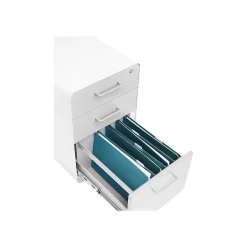 File Cabinets*Poppin Stow 3-Drawer Mobile Vertical File Cabinet, Letter/Legal Size, Lockable, 24