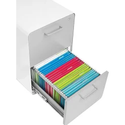 File Cabinets*Poppin Stow 2-Drawer Mobile Vertical File Cabinet, Letter/Legal Size, Lockable, 25