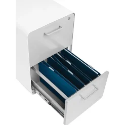File Cabinets*Poppin Stow 2-Drawer Mobile Vertical File Cabinet, Letter/Legal Size, Lockable, 25