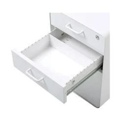 File Cabinets*Poppin Stow 3-Drawer Mobile Vertical File Cabinet, Letter/Legal Size, Lockable, 24