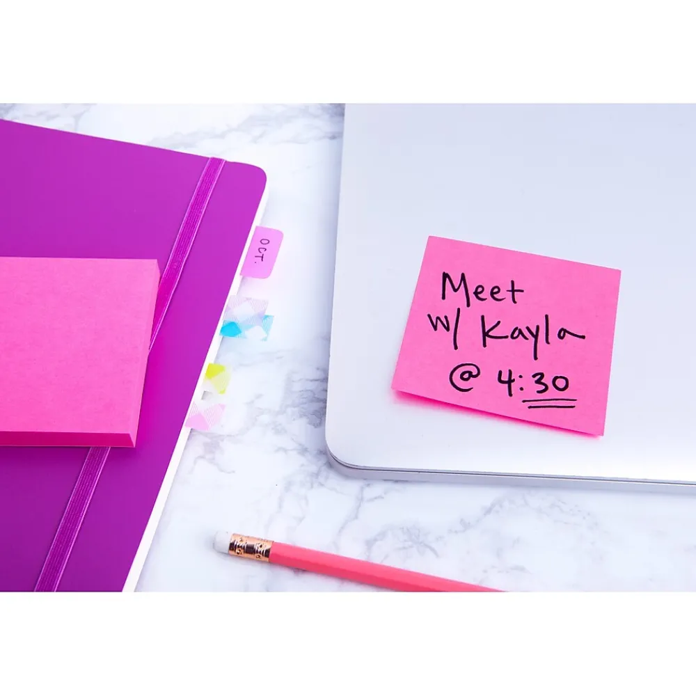 Post-It Notes*Post-it Bright Colors Notes, 1 7/8" x 1 7/8", Assorted Collection, 400 Sheet/Pad (2051-BRT)