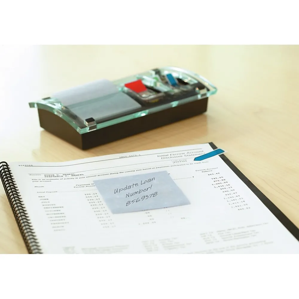 Pop-Up Dispensers*Post-it ® Designer Pop-up Notes and Flag Dispenser for 1" and 1/2" Flags and 3" x 3" Notes, Black (DS100)