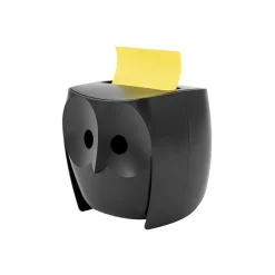 Sticky Notes*Post-it Note Dispenser, Owl Design, Black (OWL-330-BK)