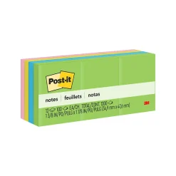 Post-It Notes*Post-it Notes, 1 3/8" x 1 7/8", Collection, 100 Sheet/Pad, 12 Pads/Pack (653AU) Floral Fantasy
