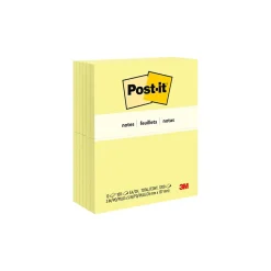 Sticky Notes*Post-it Notes, 3" x 5", Canary Collection, 100 Sheet/Pad, 12 Pads/Pack (655-YW)