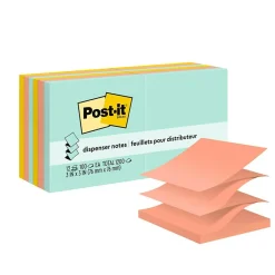 Post-It Notes*Post-it Pop-up Notes, 3" x 3", Collection, 100 Sheet/Pad, 12 Pads/Pack (R33012AP) Beachside café