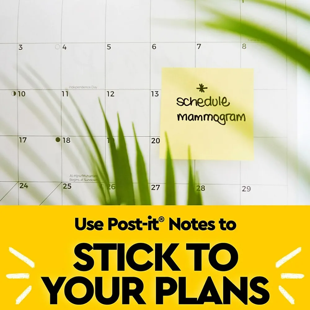 Post-It Notes*Post-it Pop-up Notes, 3" x 3", Canary Collection, Lined, 100 Sheet/Pad, 6 Pads/Pack (R335) Canary Lined