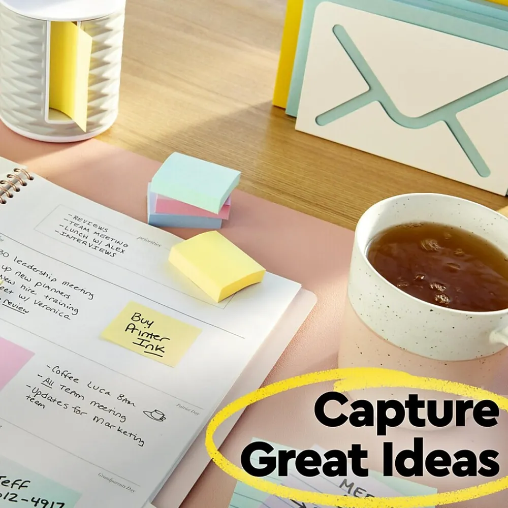 Post-It Notes*Post-it Pop-up Notes, 3" x 3", Canary Collection, Lined, 100 Sheet/Pad, 6 Pads/Pack (R335) Canary Lined