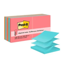 Post-It Notes*Post-it Pop-up Notes, 3" x 3", Collection, 100 Sheet/Pad, 12 Pads/Pack (R33012AN) Poptimistic