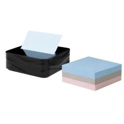 Pop-Up Dispensers*Post-it Pop-up Wave Design Dispenser for 3" x 3" Notes, Black (WAVE-330-BKVP)