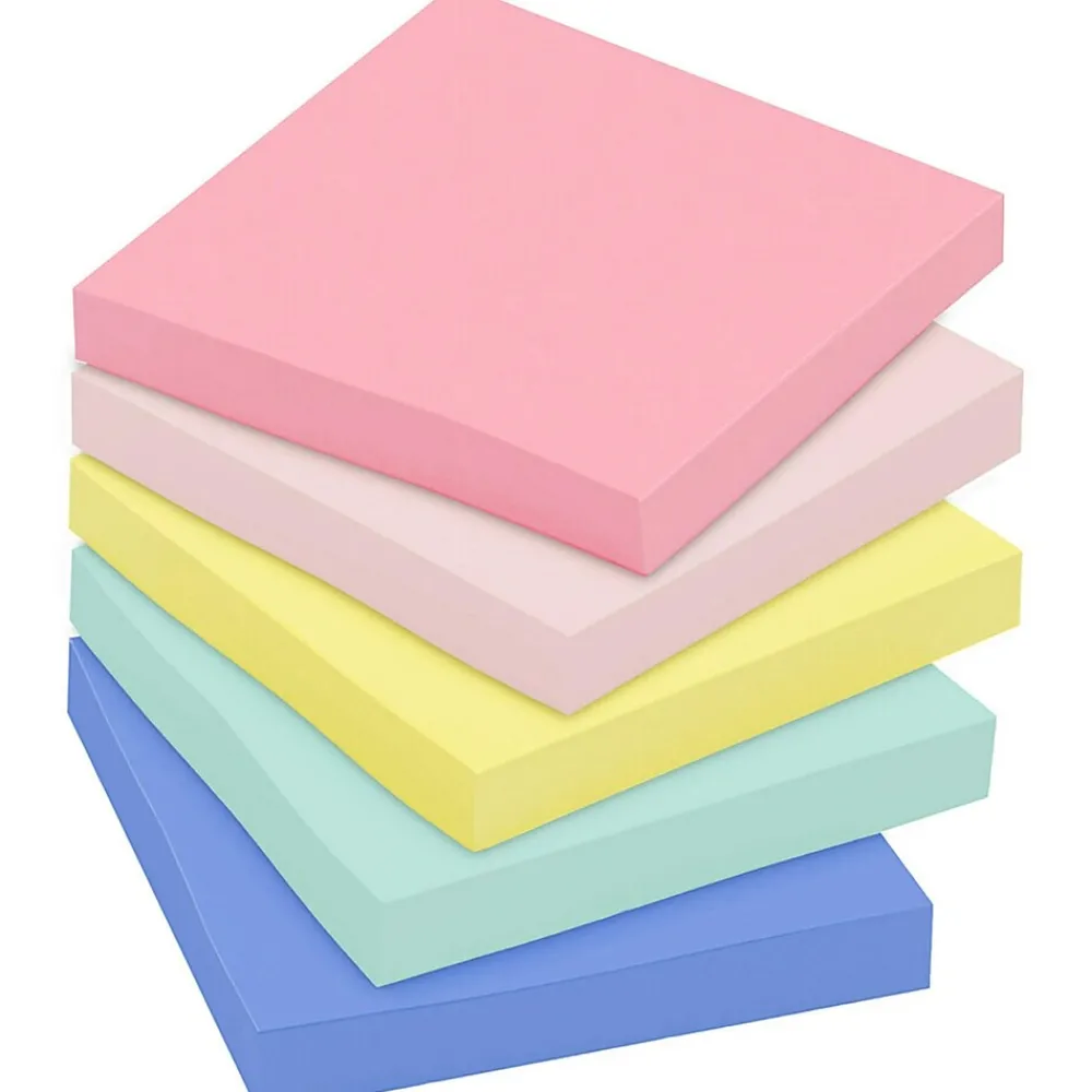 Post-It Notes*Post-it Recycled Notes, 3" x 3", Sweet Sprinkles Collection, 100 Sheet/Pad, 12 Pads/Pack (654-RP-A/654-A)