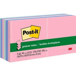 Post-It Notes*Post-it Recycled Pop-up Notes, 3" x 3", Collection, 100 Sheet/Pad, 12 Pads/Pack (R330RP12AP) Sweet Sprinkles