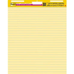 Easel Paper Pads*Post-it ® Super Sticky Easel Pad, 25" x 30", Yellow with Lines, 30 Sheets/Pad (561)