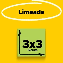 Post-It Notes*Post-it Super Sticky Notes, 3" x 3", Marrakesh Collection, 90 Sheet/Pad, 5 Pads/Pack (654-5SSLE)